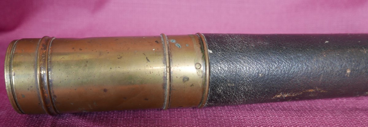 Antique Marine Spotting Scope, Signed R & C Avizard, Paris, 19th Century-photo-4
