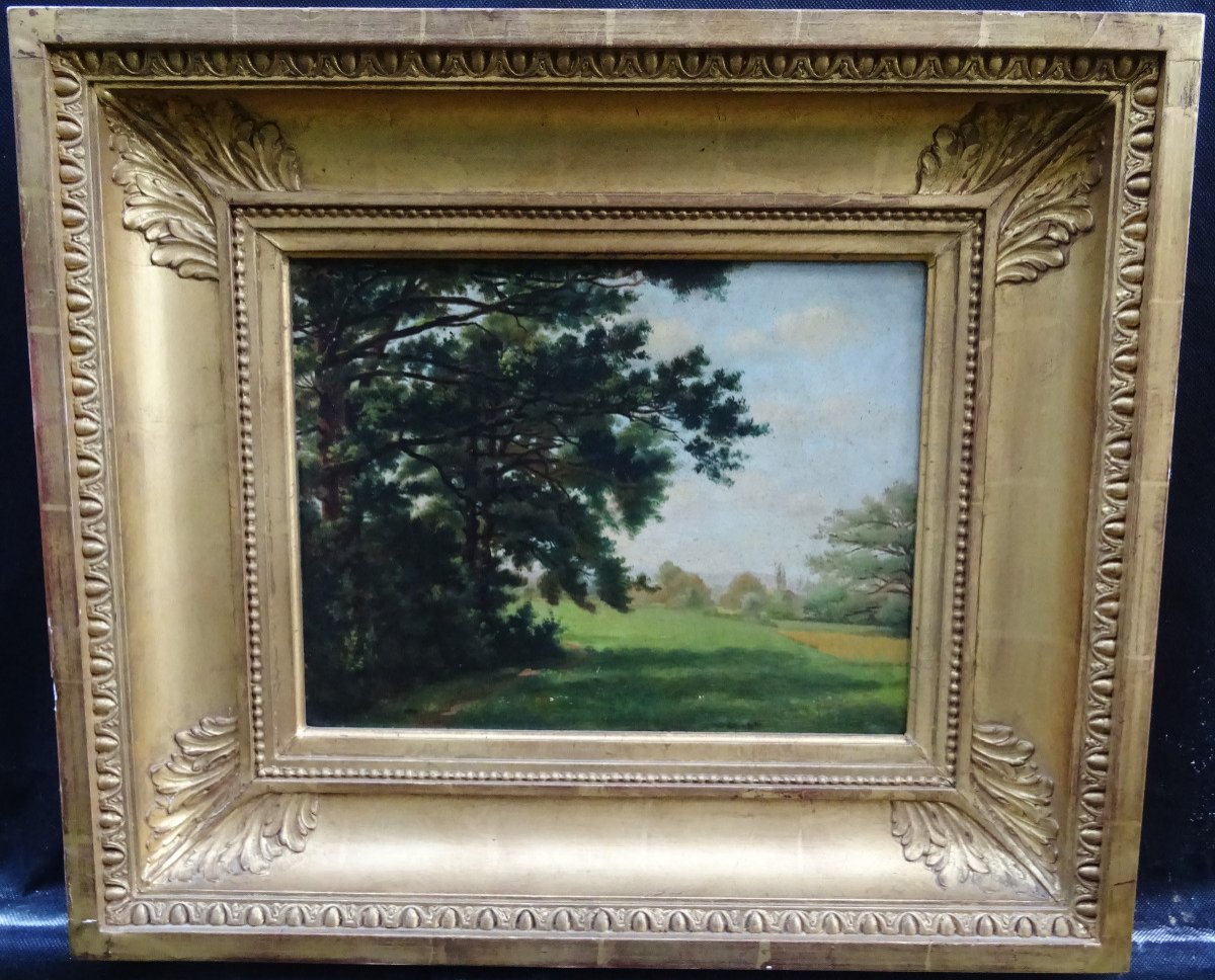 J-f Chomel Paysage Rural Ecole Française De La Fin Du XIXème Siècle H/p