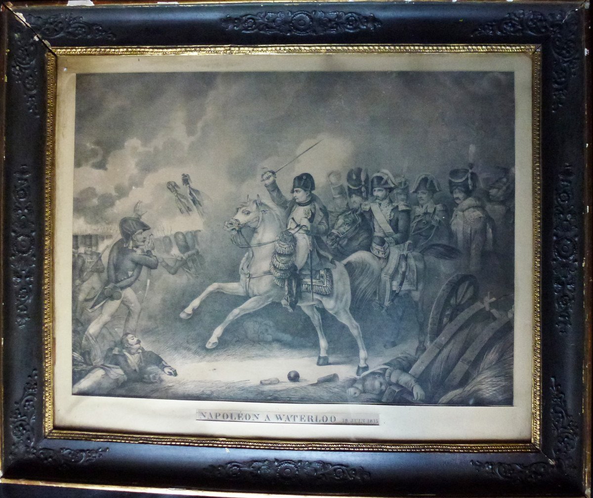 Bataille De Waterloo Epoque Napoléon Ier Gravure Du XIXème Siècle-photo-2