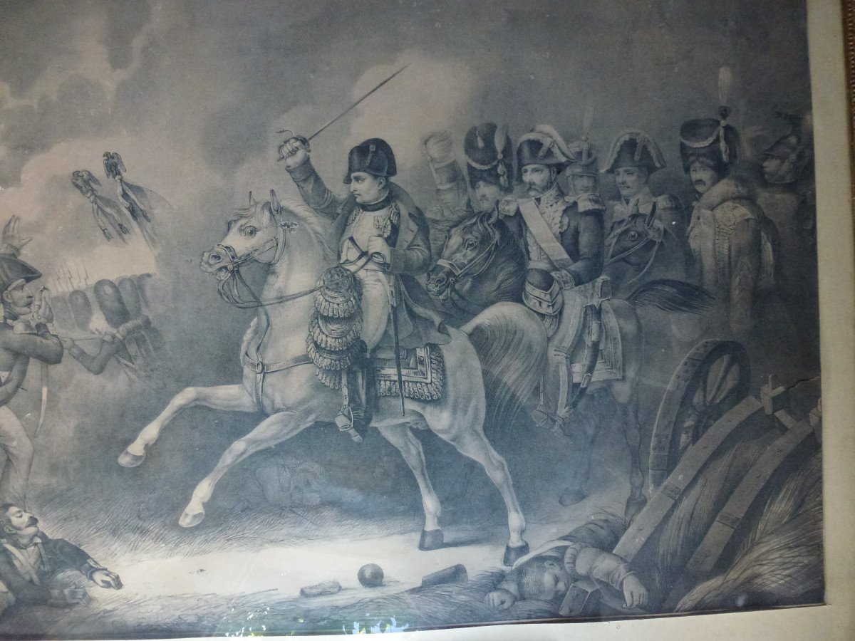 Bataille De Waterloo Epoque Napoléon Ier Gravure Du XIXème Siècle-photo-3