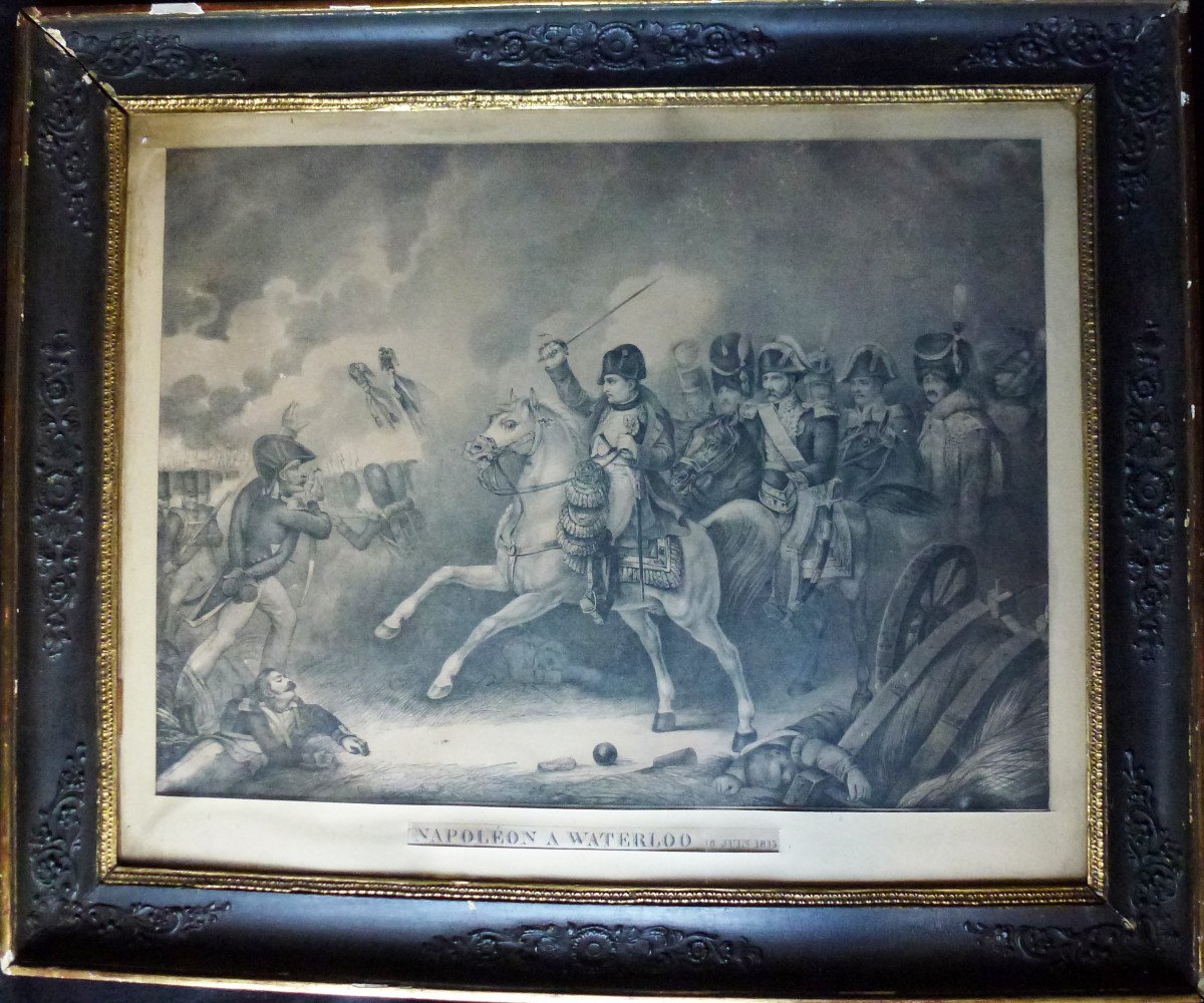 Bataille De Waterloo Epoque Napoléon Ier Gravure Du XIXème Siècle