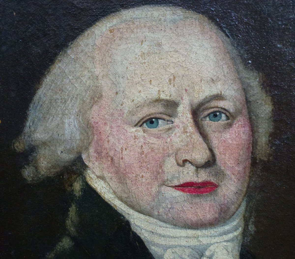 Portrait Of A Man Jurist French Revolution Oil / Canvas Eighteenth Century-photo-6