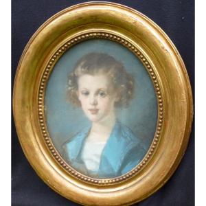 Amélie Bremond Portrait Of Young Woman French School Late Nineteenth Century Pastel