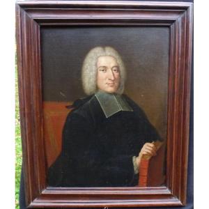 Portrait d'Homme Epoque Louis XV Huile/toile Du XVIIIème Siècle