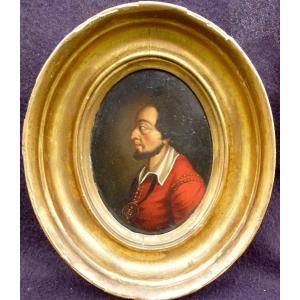 Portrait Of A Man French School From The End Of The 18th Century Oil/sheet Metal