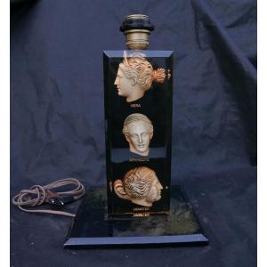 Pierre Giraudon Pied de Lampe à l'Antique Grecque XXème siècle