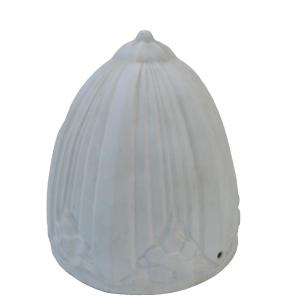 Coupole Photophore Biscuit de Porcelaine Art Deco début XXème siècle