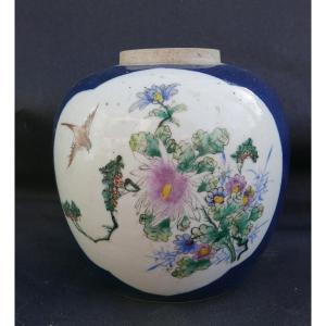 Pot à Gingembre en Porcelaine de Chine fin XIXème siècle