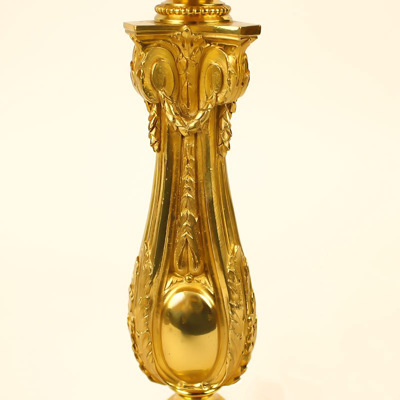 Gilt Bronze Candlestick-photo-2