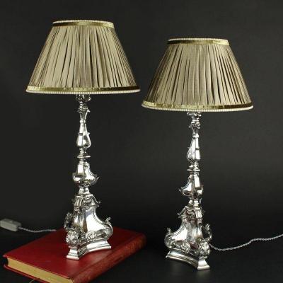 Pair Of Regency Style Candles