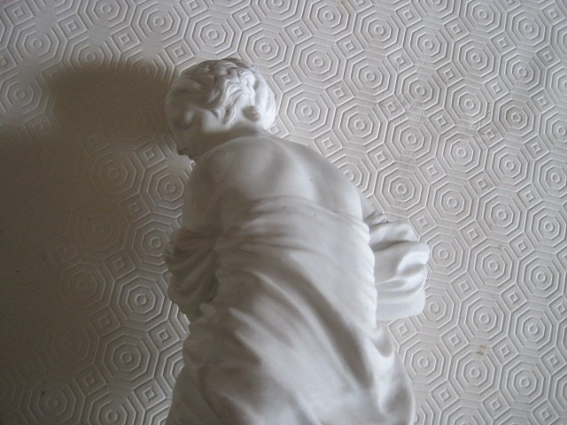 Sculpture En Biscuit d'Une Bagnaise, Marque Imprimé Sevres, France vers 1880-photo-3