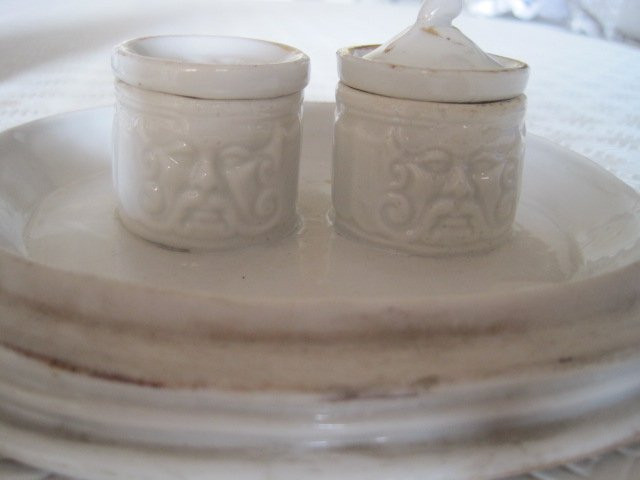 Encrier Particulier  En Porcelain Contenu  à l'Interieur d'Une Sculpture, France XIXe Siècle-photo-4