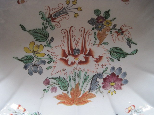 Oval Porcelain Dish With Rococo Style Bord, Doccia Manufacture, Italy Early 19th C. -photo-2