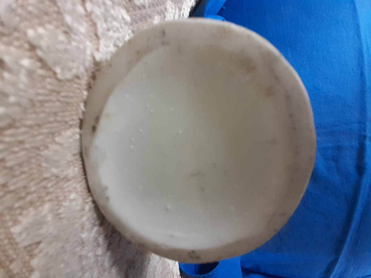 Large Porcelain Perfume Bottle Decorated In Rilief, France End 19th Cd-photo-1