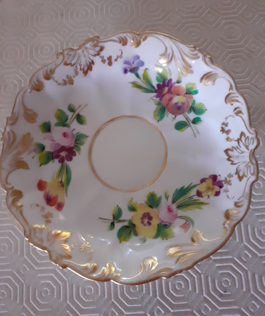 Tasse et souscoupe en porcelaine, Russie XIXe siècle-photo-2