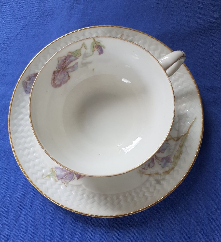 Porcelain Cup And Saucer, Russia, 19th Century-photo-2