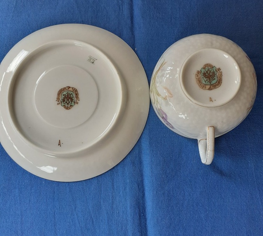 Porcelain Cup And Saucer, Russia, 19th Century-photo-1