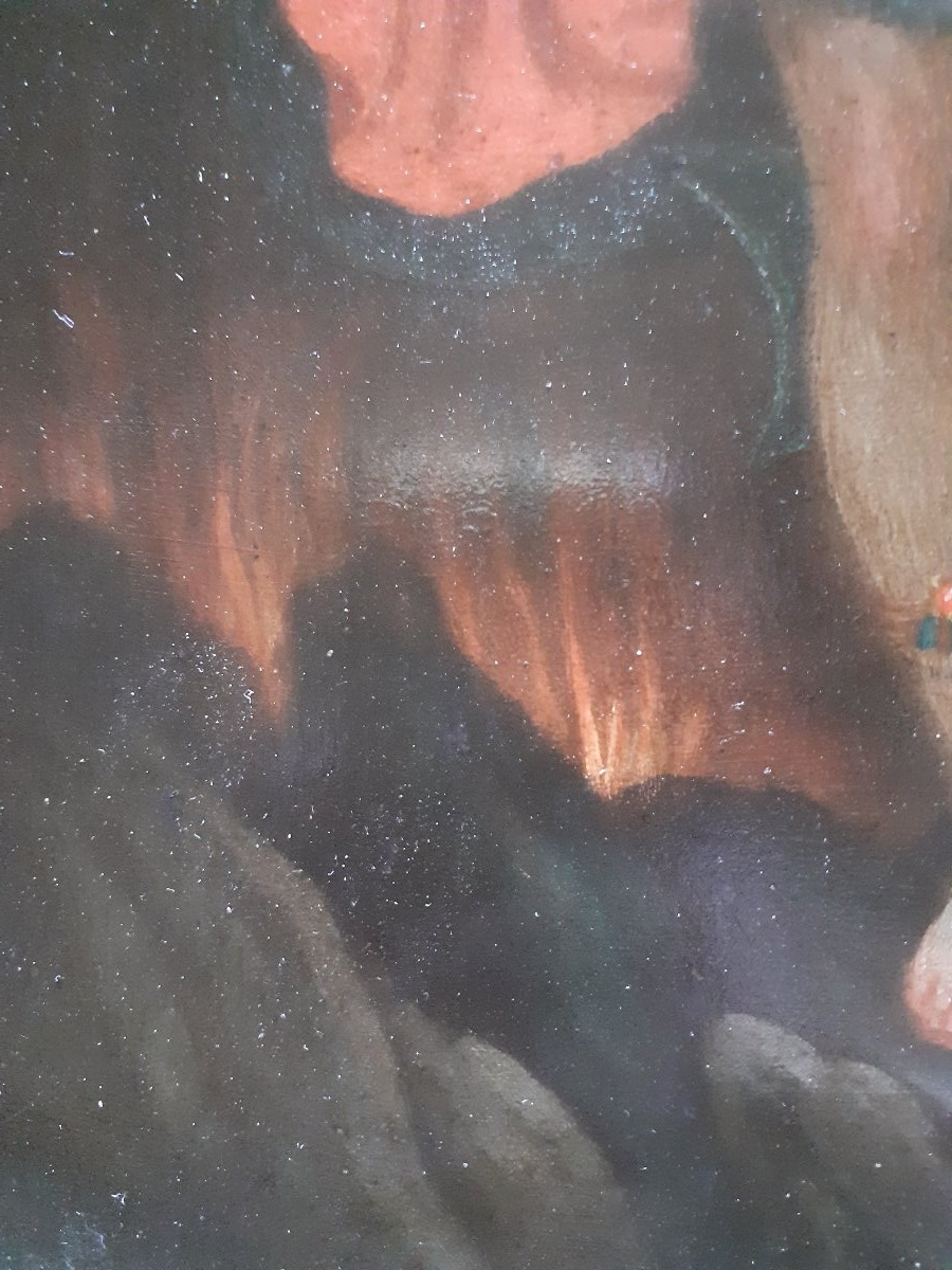 Saint Michel  Archange, huile sur cuivre, Italie, XVIII siècle-photo-1