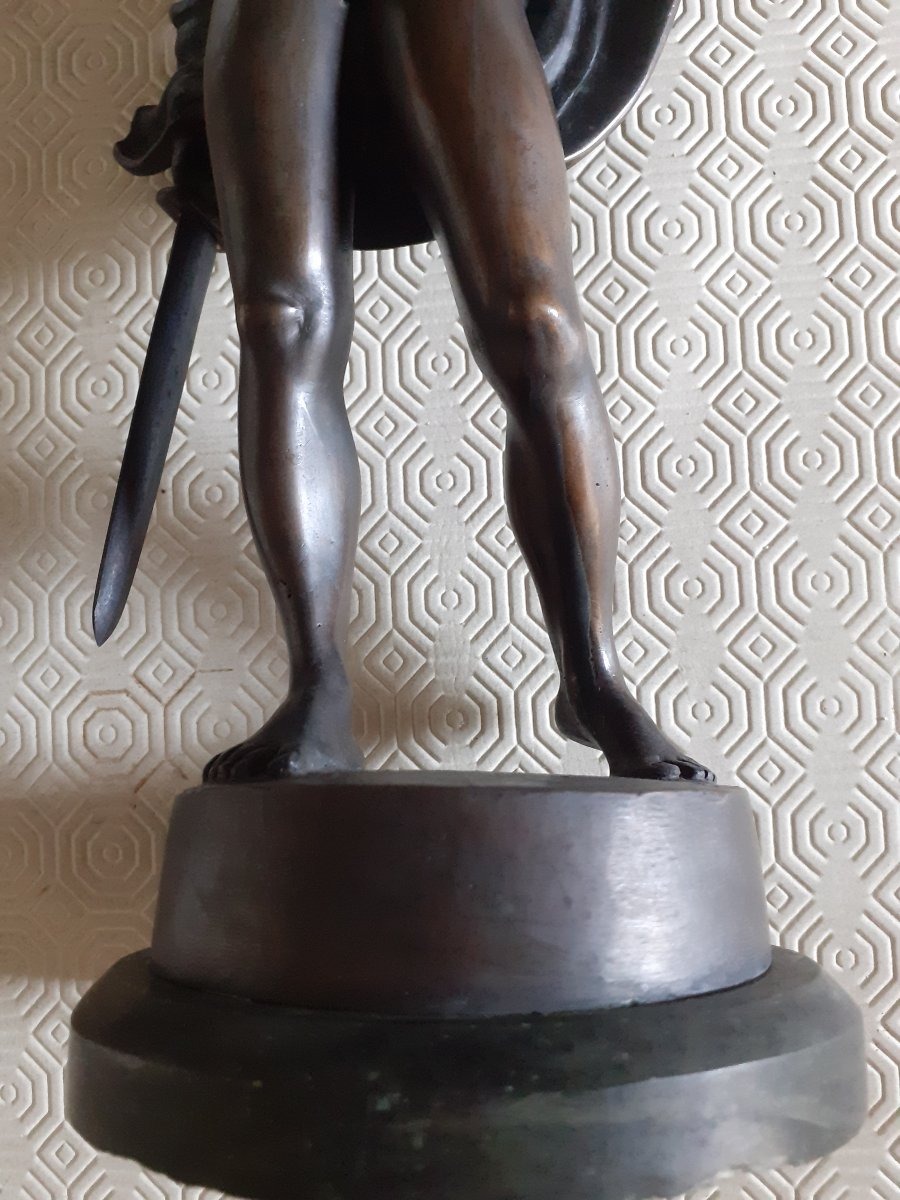 Perseus Showing Medusa's Head, Patinated Bronze, Italy, Abput 1930-photo-7