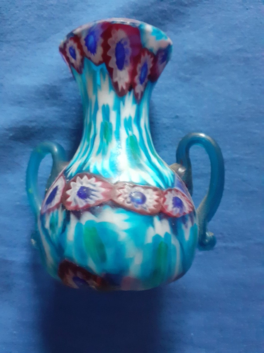 Small Millefiori Vase (murrina), Venice, 1910-photo-2