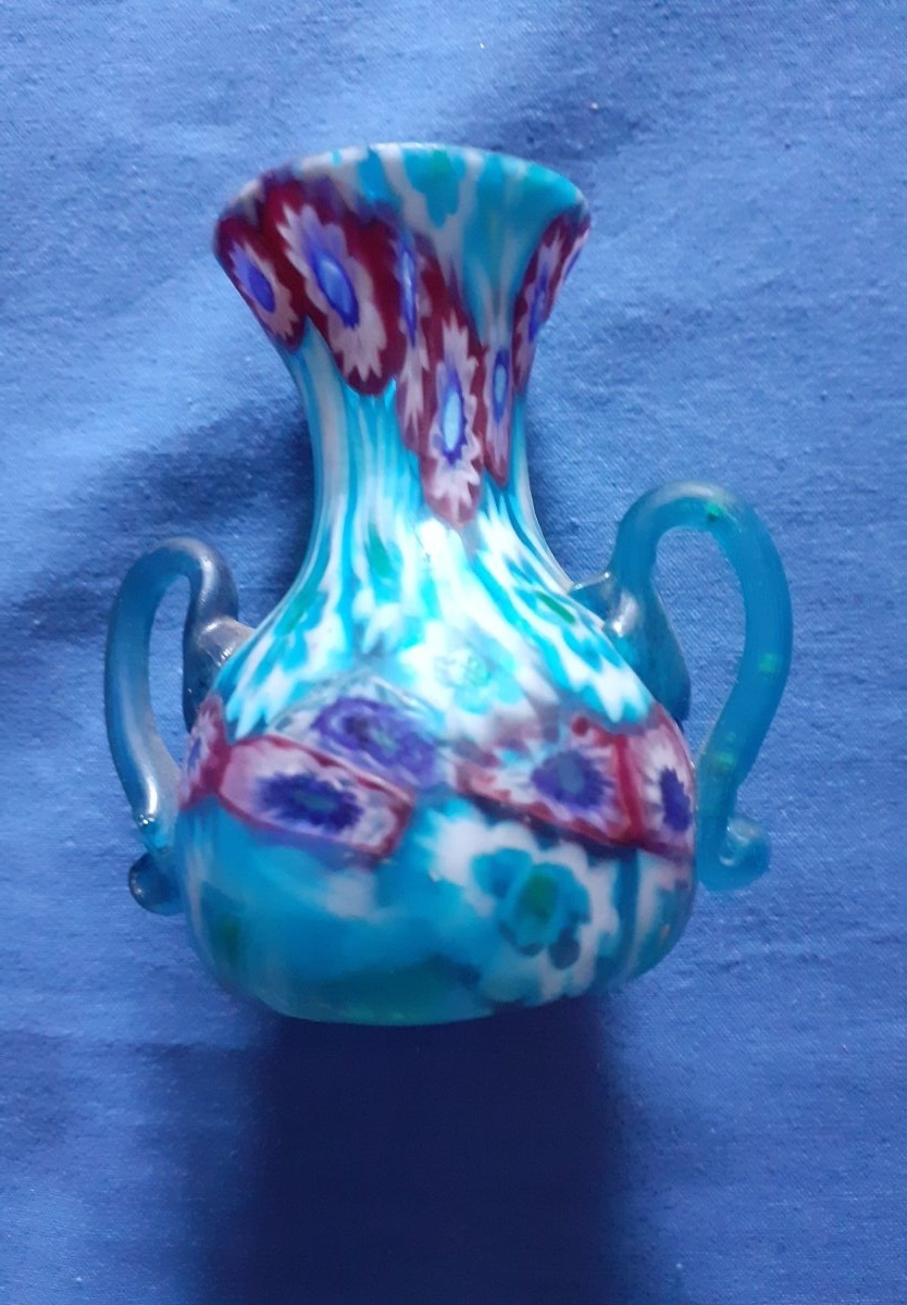 Small Millefiori Vase (murrina), Venice, 1910