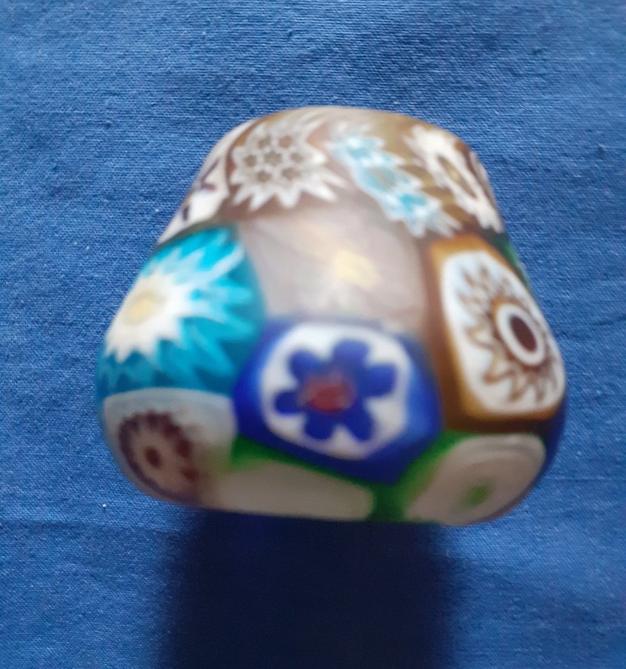 Deux petits objects millefiori (murrina), verrerie Fratelli Toso Venise 1910-photo-3