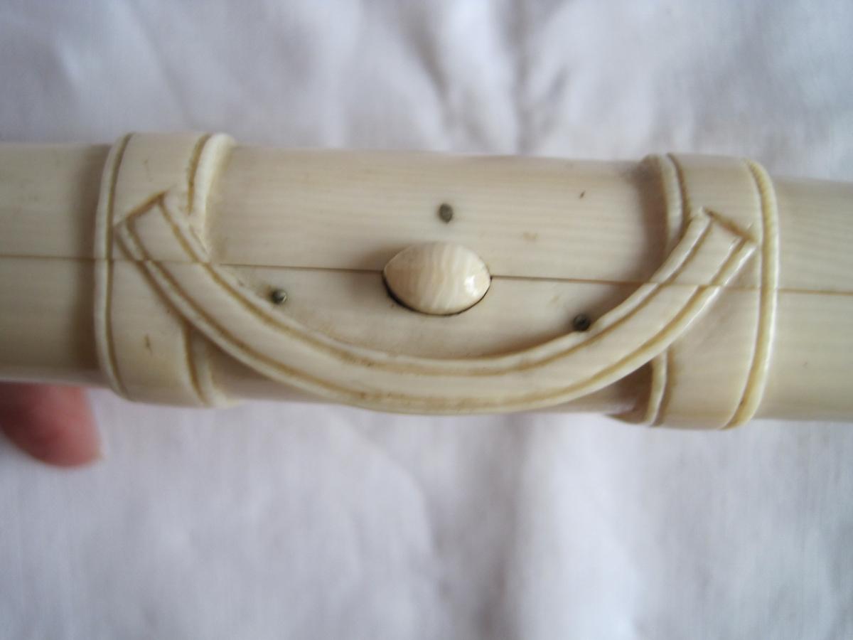 Ivory Snuffbox Shaped As A Suitcase, Dieppe France, Art Deco-photo-3