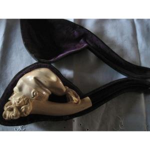 Meerschaum Pipe Representing A Zouave Soldier XIX Century