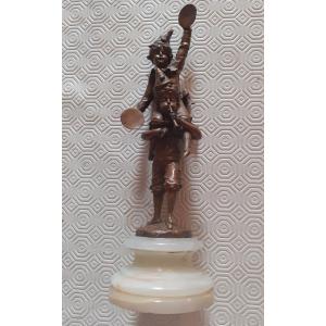 Les musiciens acrobates, groupe en bronze par V. Seifert, Autriche XX siècle
