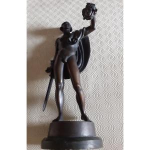 Perseus Showing Medusa's Head, Patinated Bronze, Italy, Abput 1930