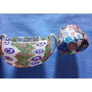 Two Small Millefiori (murrina) Objects, Fratelli Toso Glassworks, Venice, 1910