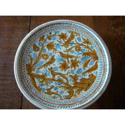 Maiolica Dish On Foot, Deruta, Italy, XVIIth