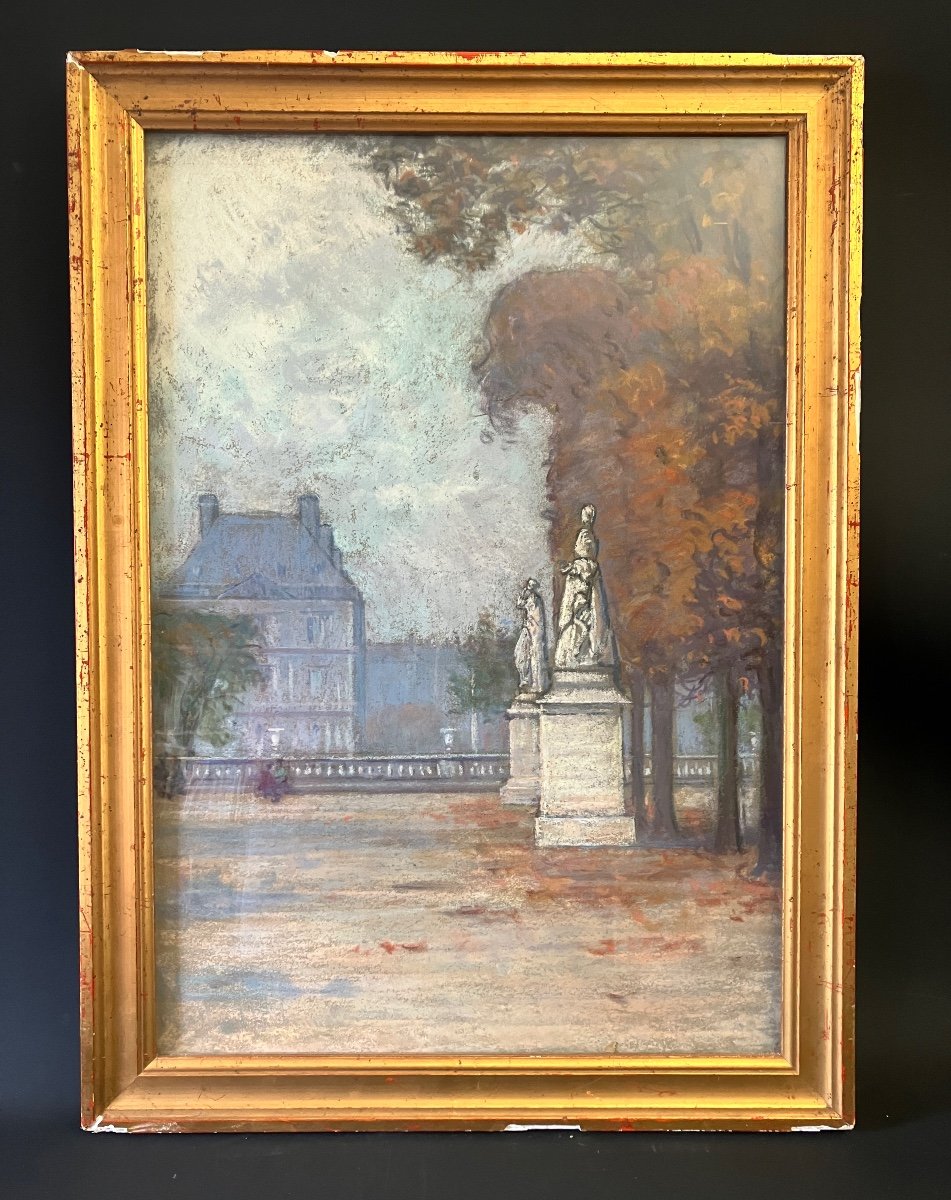 Pastels - Jardin Du Luxembourg - Nina Gallay Charbonnel 1800-1900