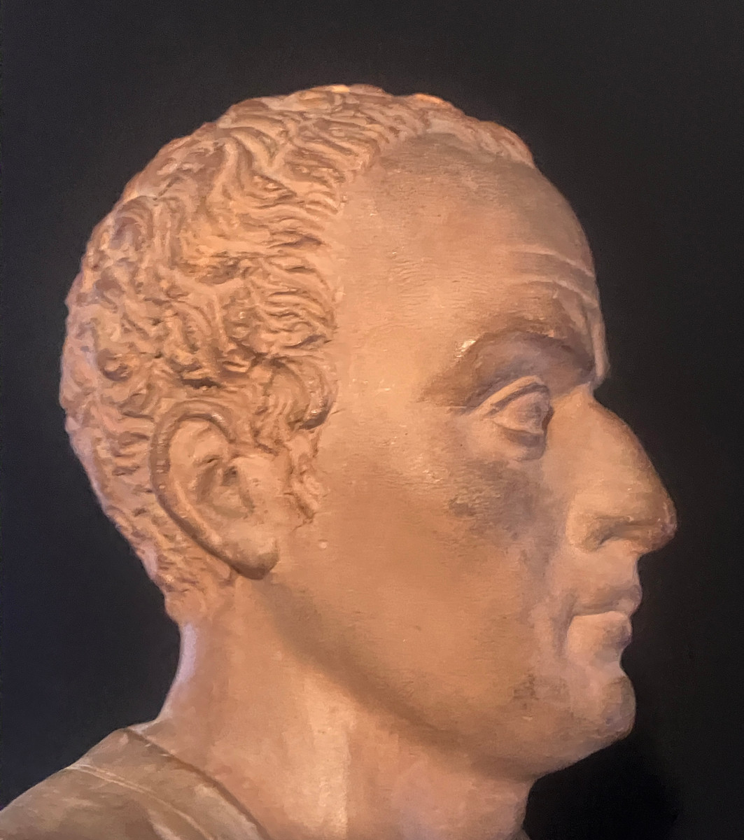 Maurice Journès 1831-1905 - Bust Of Cicero - Terracotta Signed And Dated 1883-photo-5