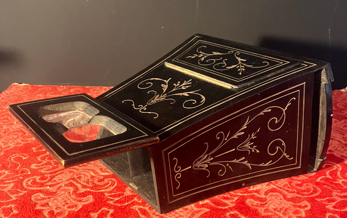 Visionneuse stéréoscopique - Brewster - Napoléon III - Bois noirci - Époque victorienne - c1860-photo-4