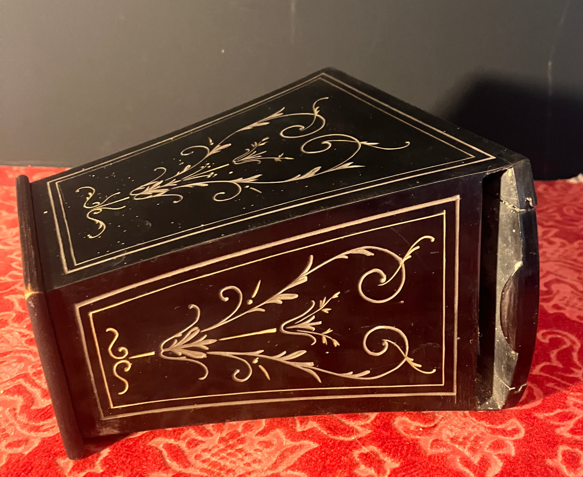 Visionneuse stéréoscopique - Brewster - Napoléon III - Bois noirci - Époque victorienne - c1860-photo-2