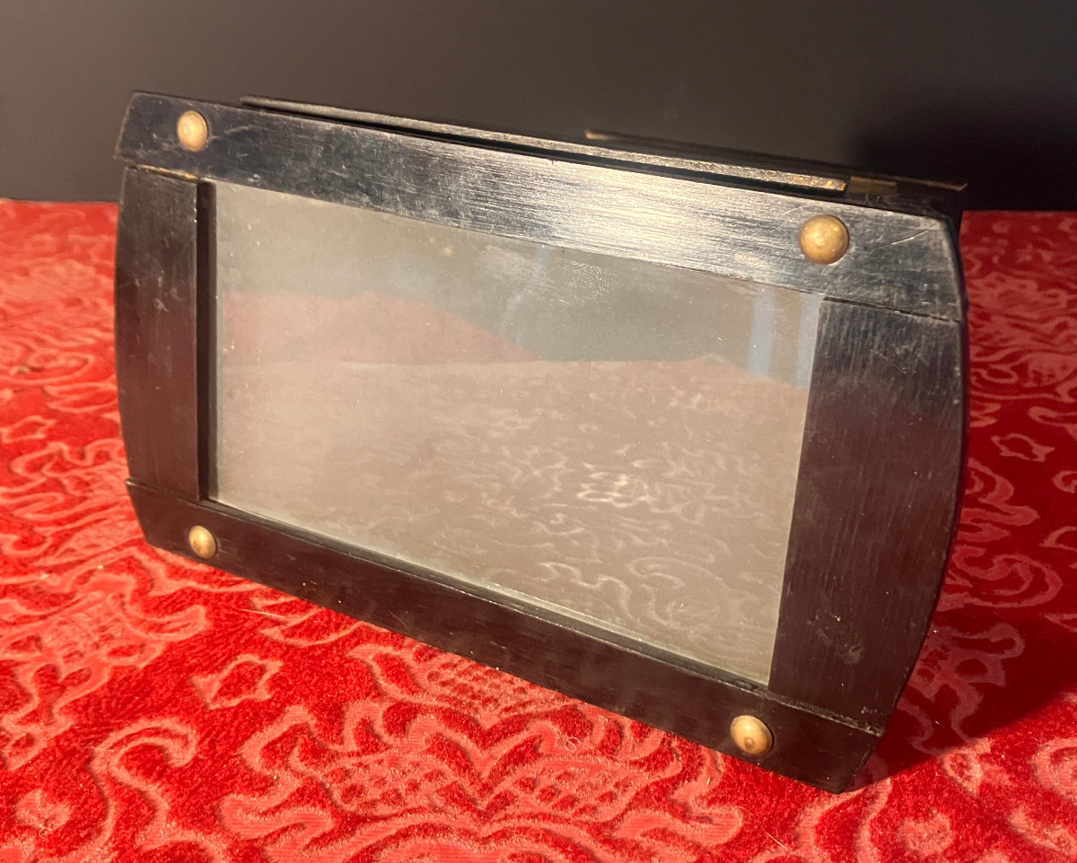 Visionneuse stéréoscopique - Brewster - Napoléon III - Bois noirci - Époque victorienne - c1860-photo-6