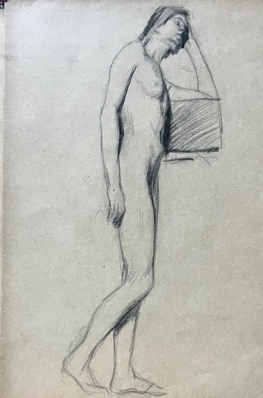 Lot de dessins d'études académiques - nu féminin - début 20e - Beaux arts #2-photo-4