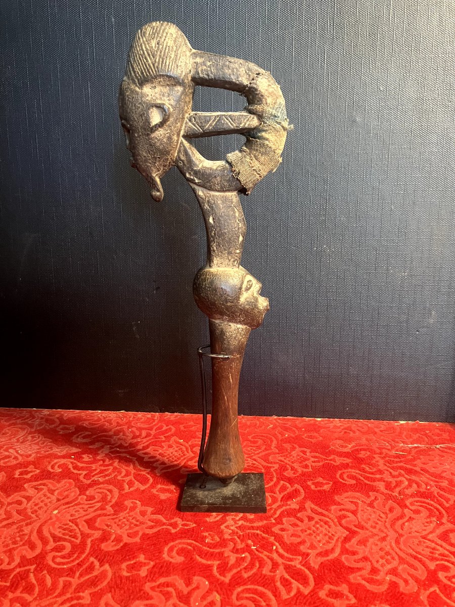 Baoulé Musical Percussion Hammer Or Gong (lawle). #2-photo-2