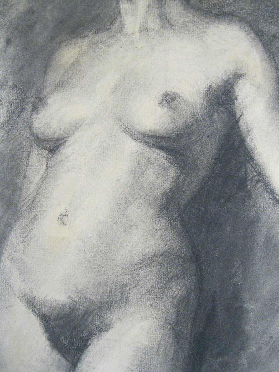 Grands Dessins - Études De Nus Féminin  - 1920-1940 - Art Déco - Double-face-photo-2
