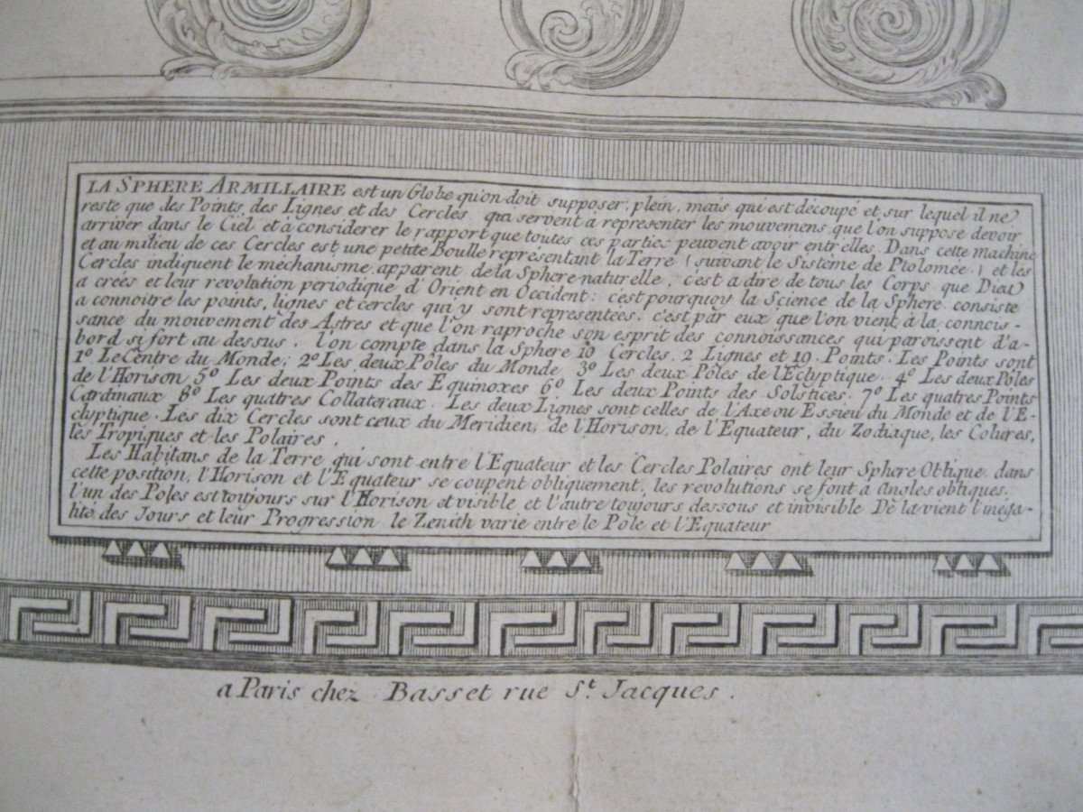 Introduction To Geography ... The Sphere & Globes - Delafosse 1791 - Engraving-photo-2