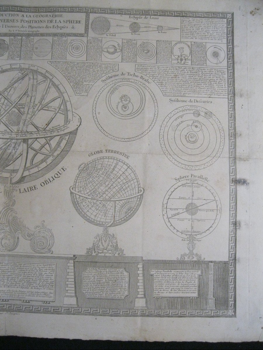 Introduction à La Géographie ... La Sphère & Globes - Delafosse 1791 - Gravure-photo-3