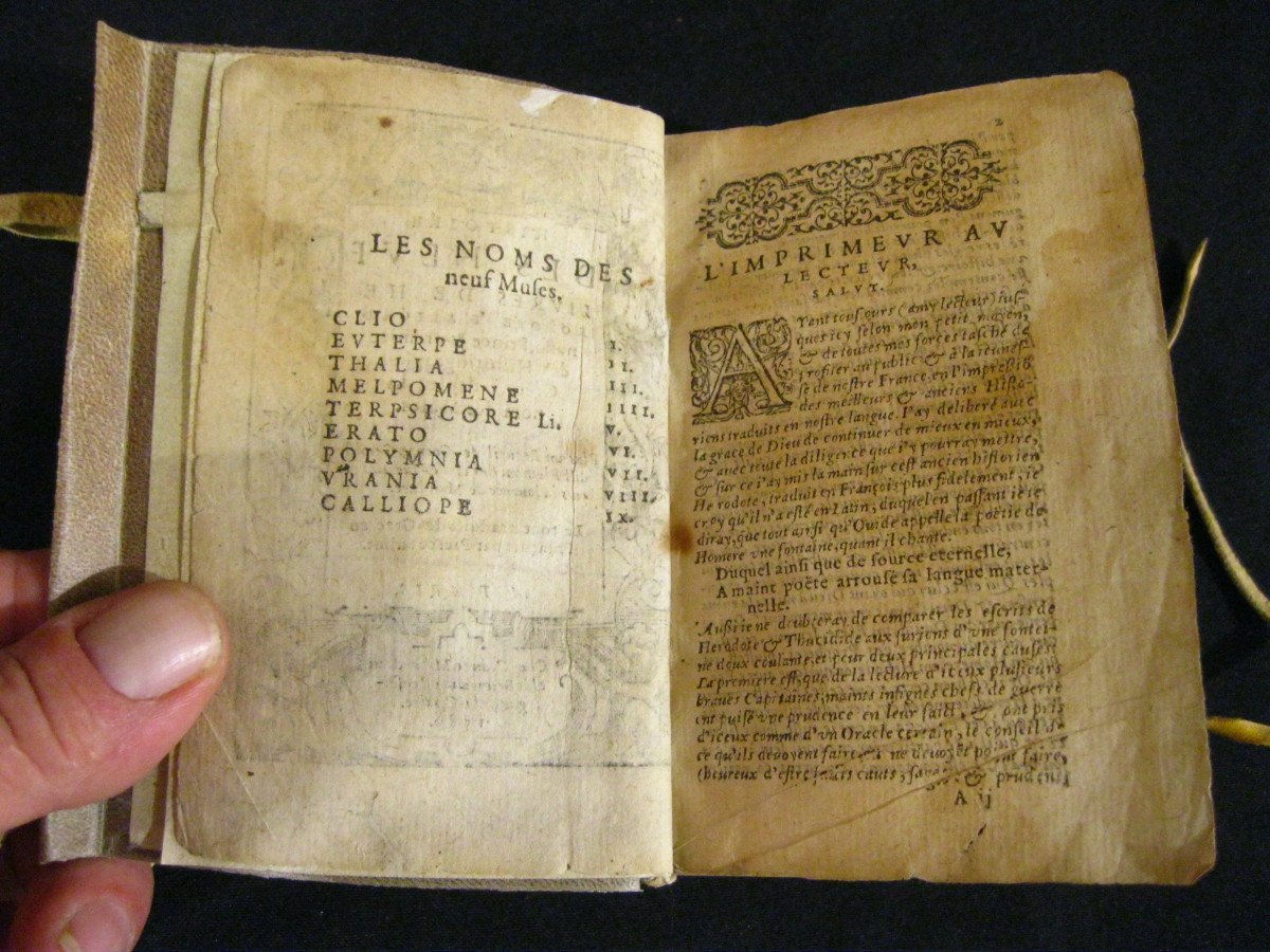 Histoire Des Neuf Livres De Hérodote d'Alicarnasse - Chez Claude Micard à Paris 1580-photo-1