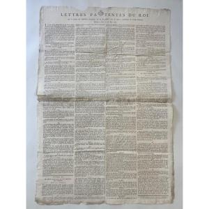 Placard / Poster - French Revolution - Abolition Of Feudal Rights March 15, 1790 