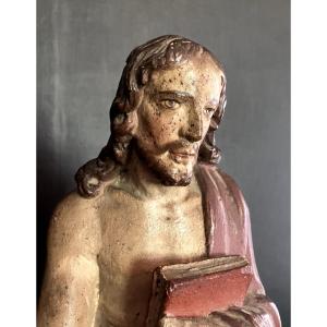 Sculpture de Saint Jean Baptiste - Bois sculpté - début XIXe.