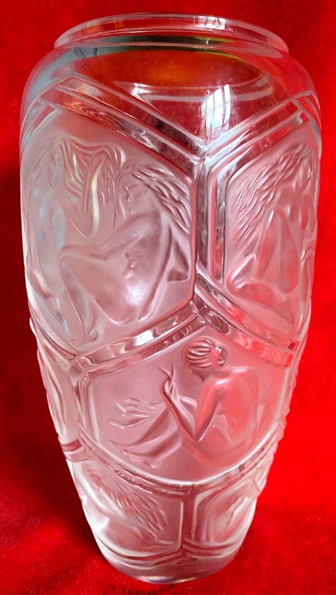 Vase en verre lalique -photo-2