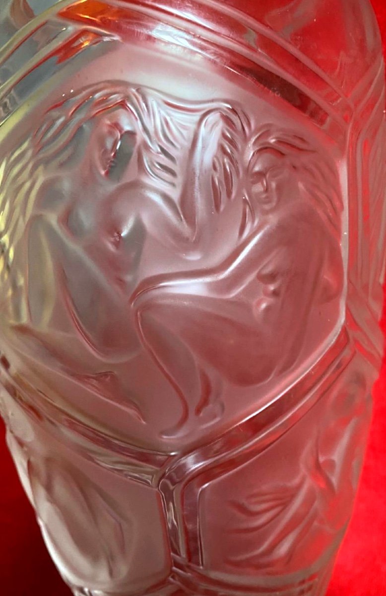 Vase en verre lalique -photo-3