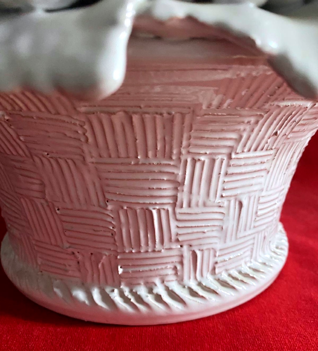 Fruit Basket In Malicorne Earthenware-photo-2