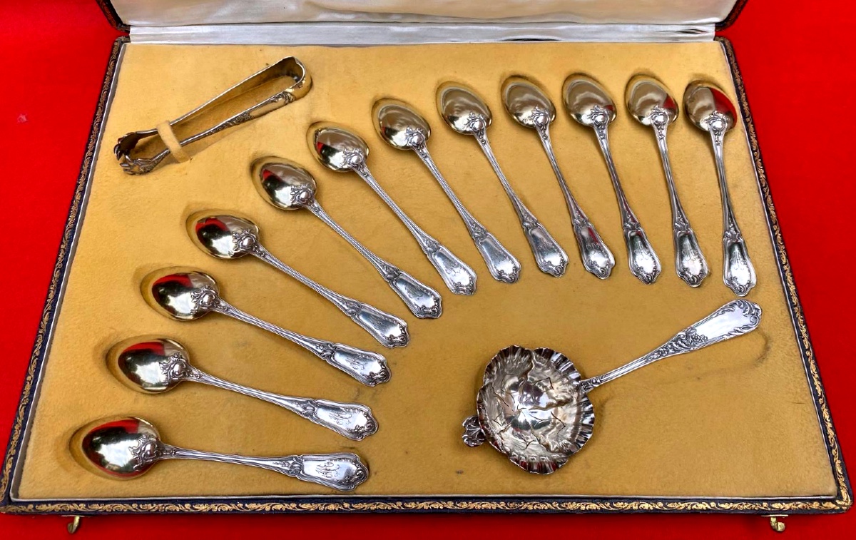 Coffret petites cuillères à thé en argent-photo-2