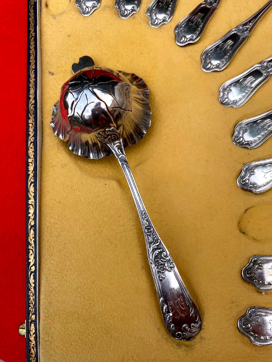 Coffret petites cuillères à thé en argent-photo-1